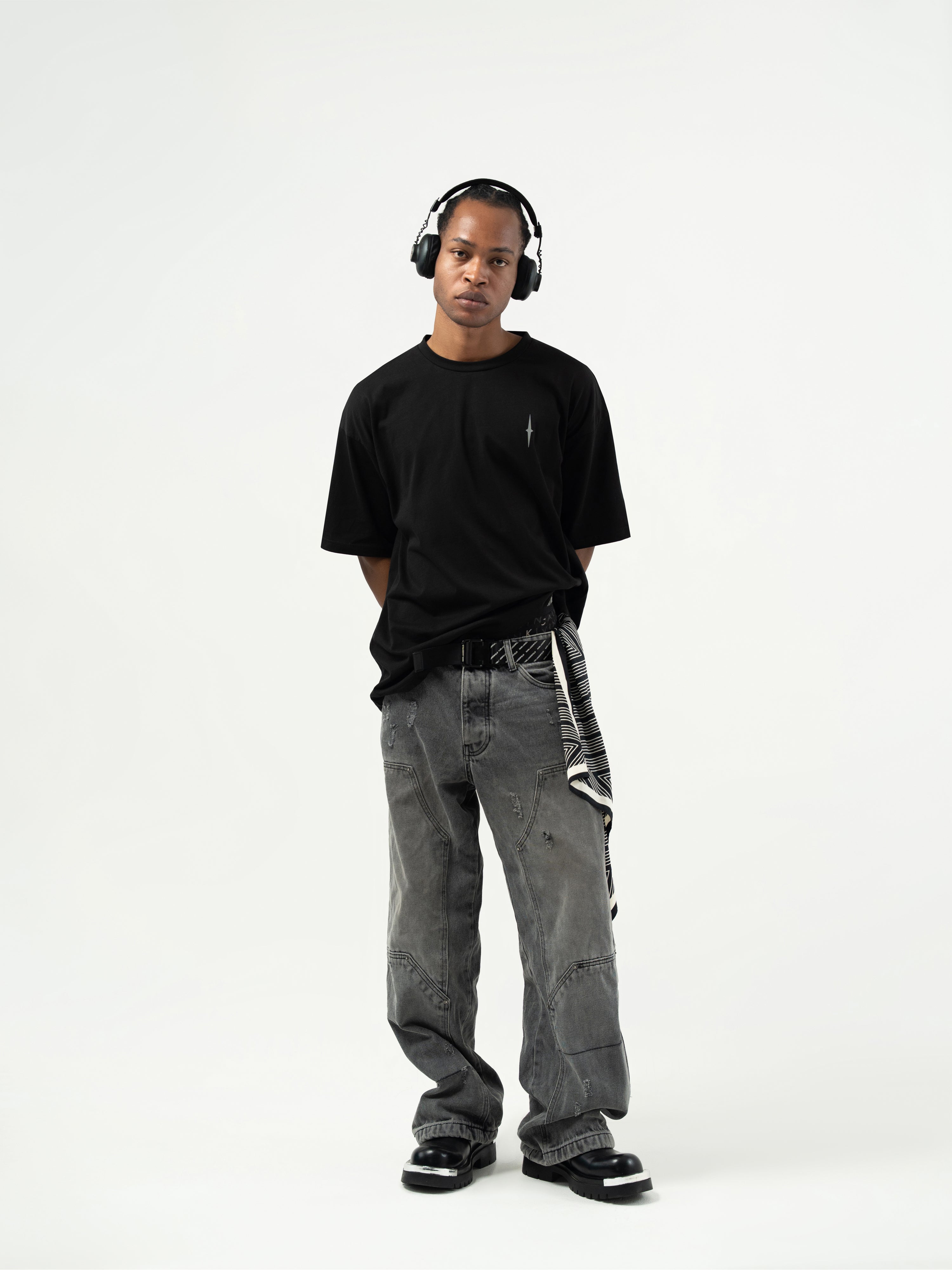 Flip the Script Black Oversized