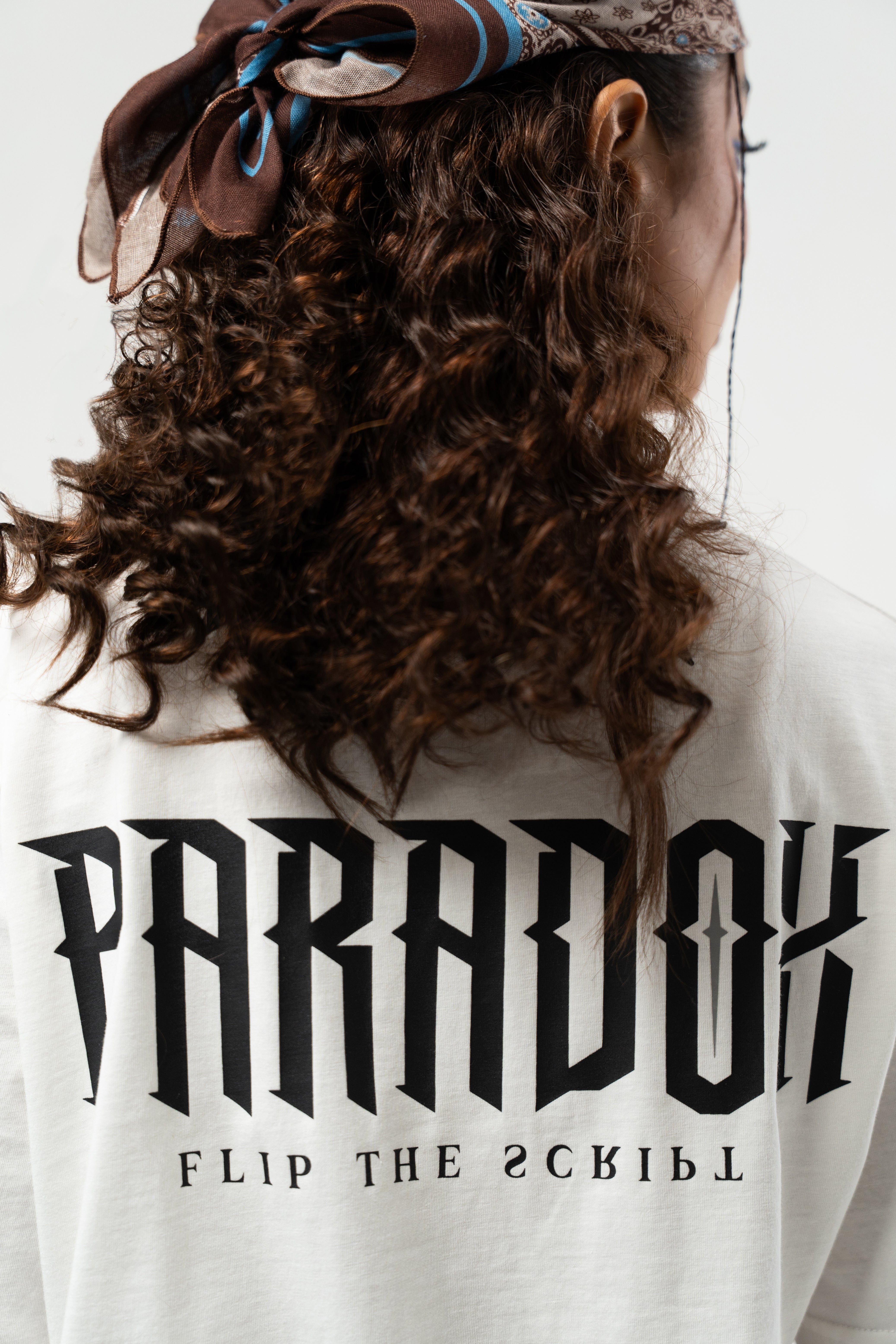 Flip the Script White Oversized