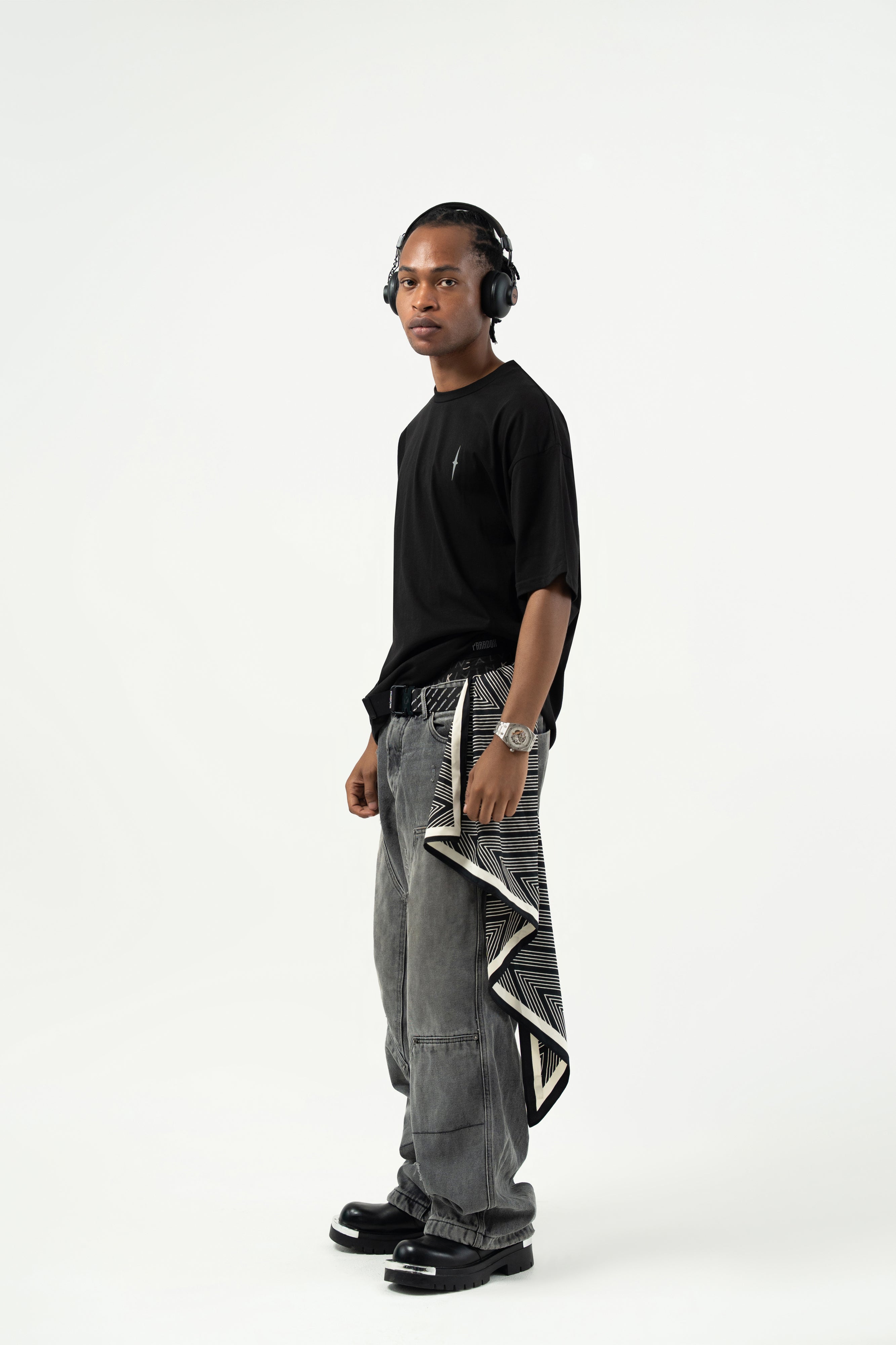 Flip the Script Black Oversized
