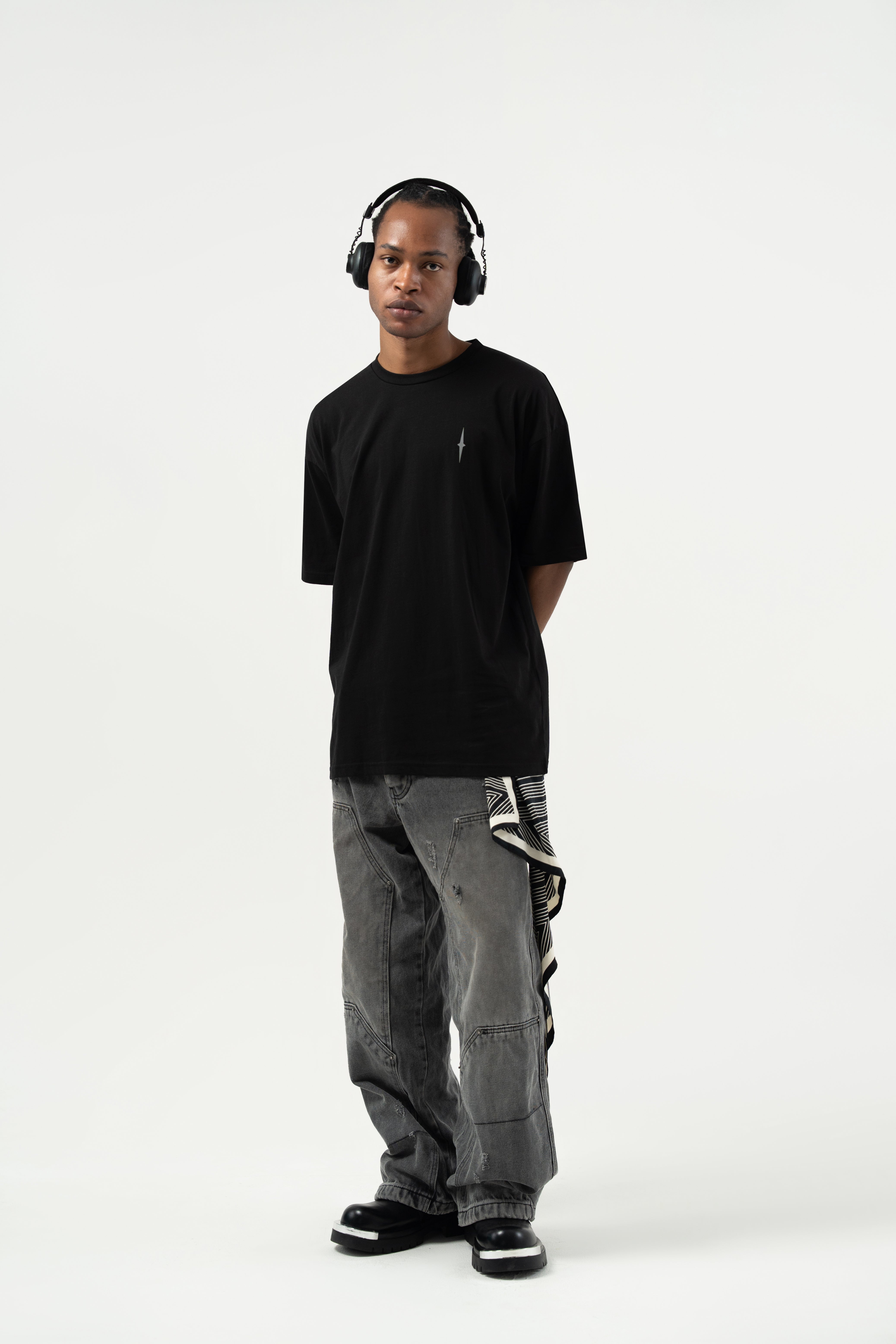 Flip the Script Black Oversized